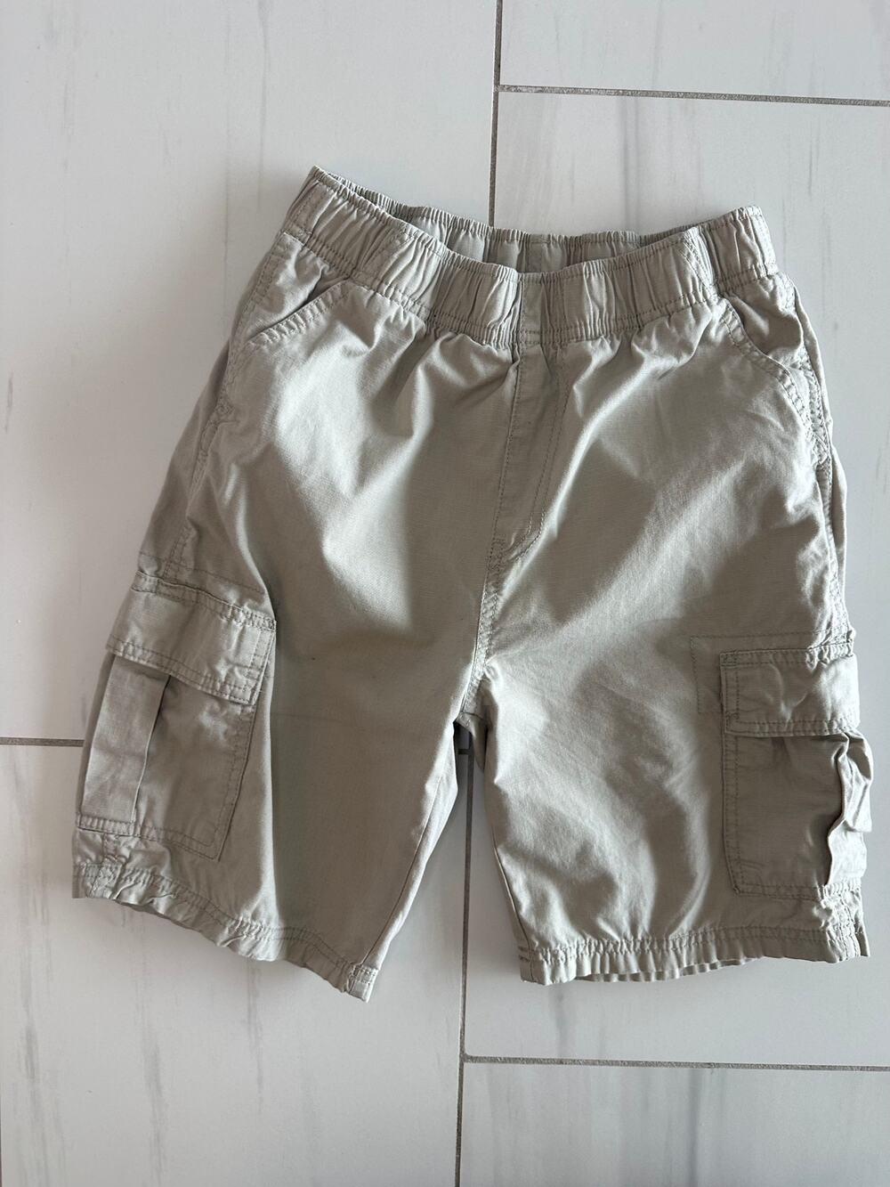 Boys Children's Place Size 14 Khaki Cargo Shorts Adjustable Waist EUC